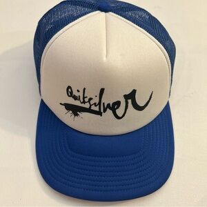Quiksilver DNA Impaired Trucker Cap Mens Blue Surfing Skate Boarding Logo Hat